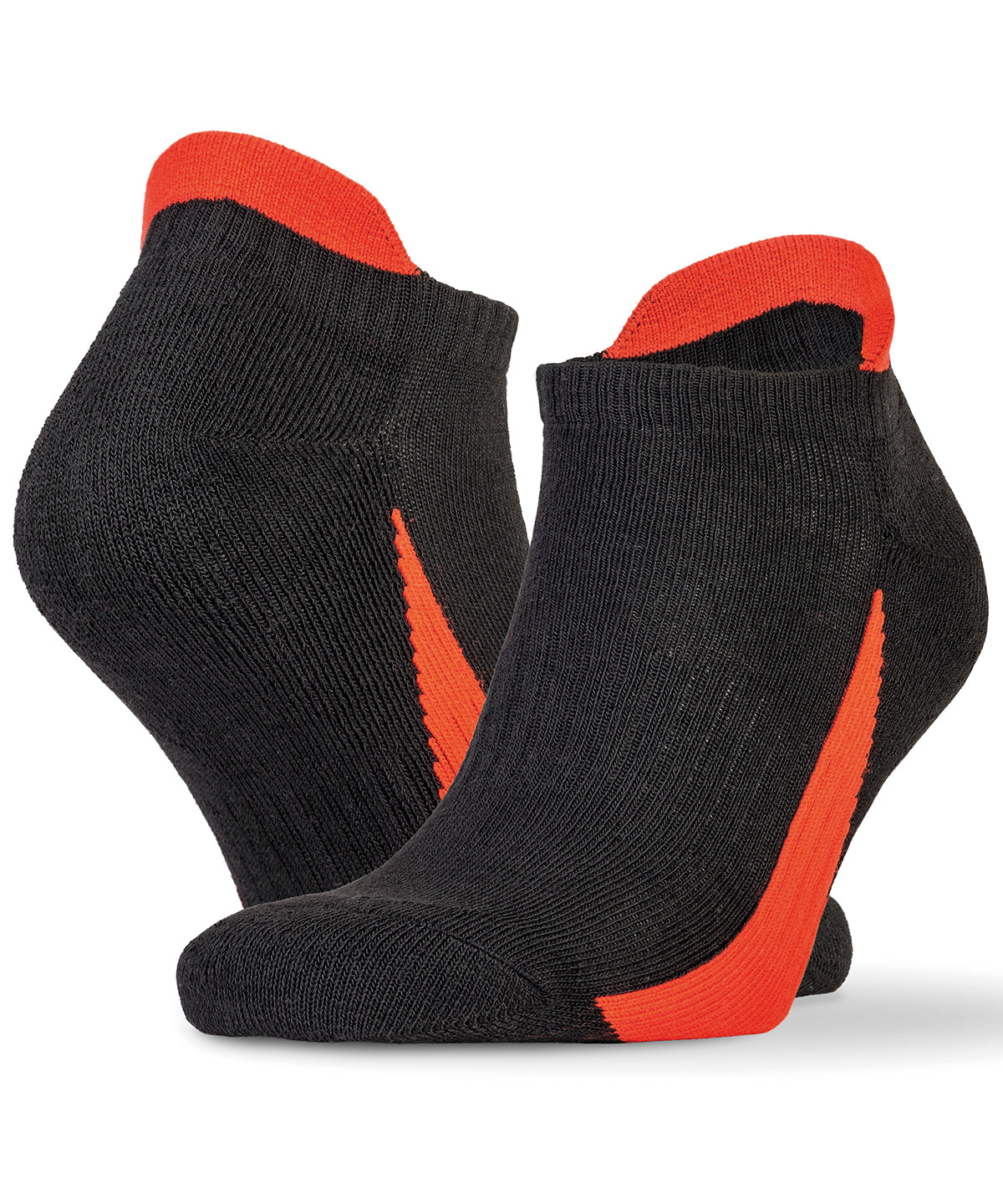 3-pack sports sneaker socks - Black/Red