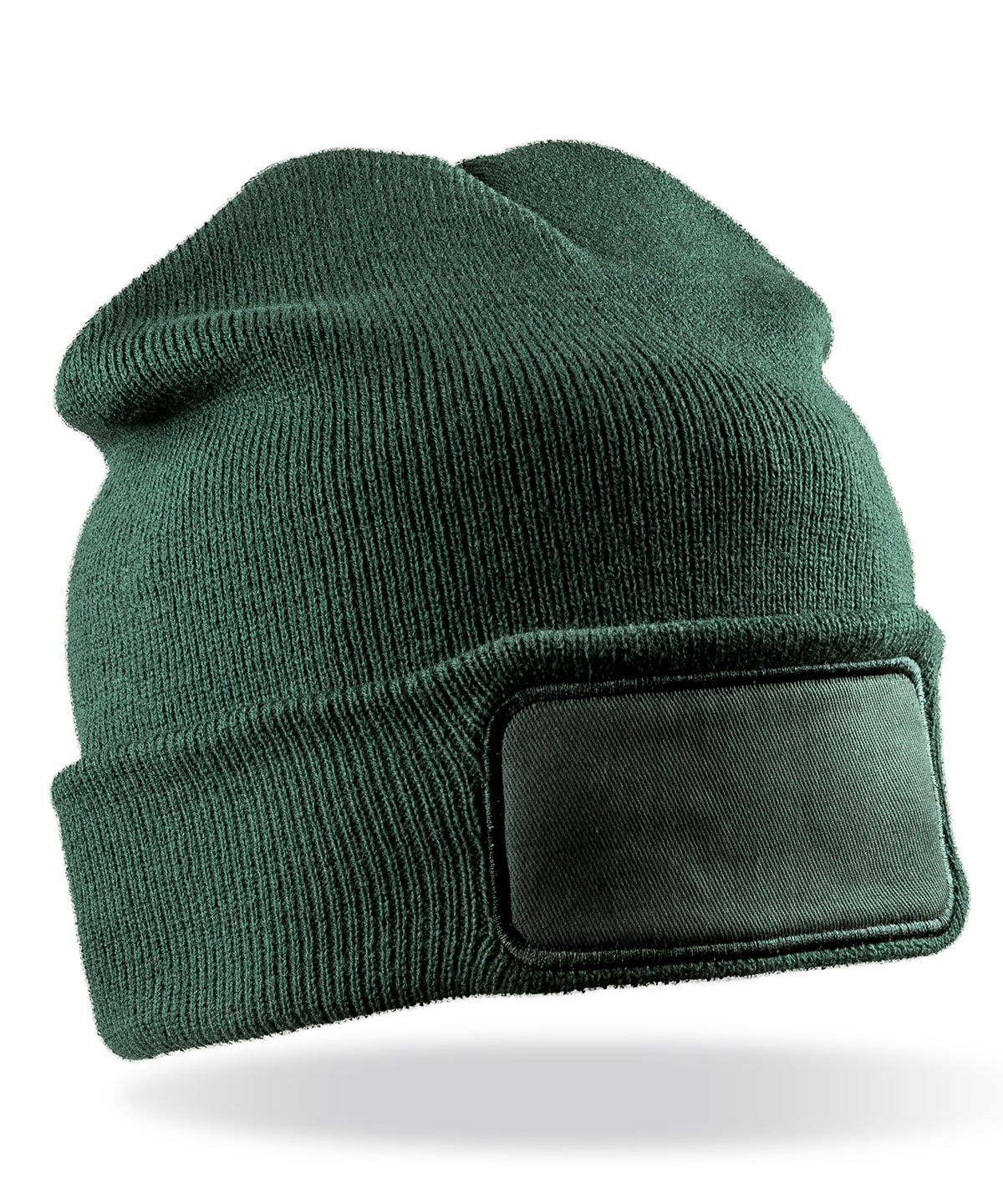 Double-Knit Printers Beanie - Bottle Green
