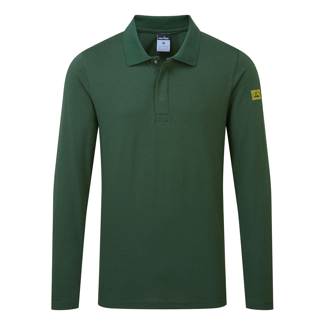 Anti-Static ESD Polo L/S - Forest Green