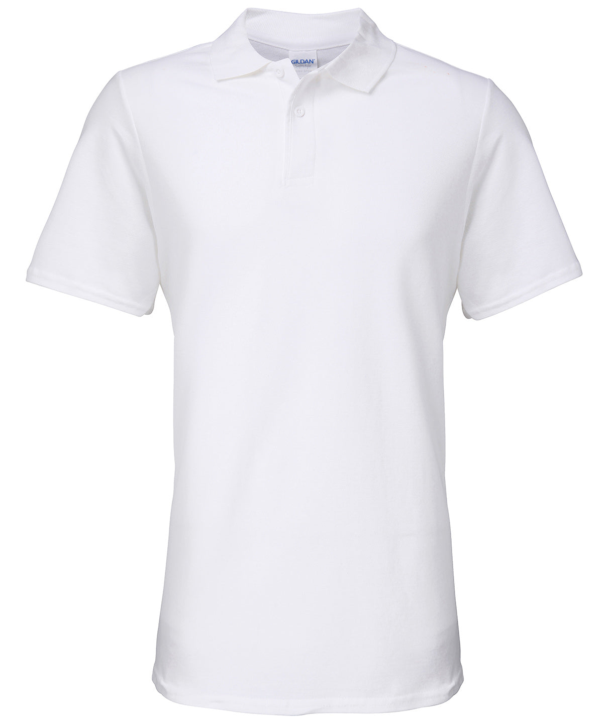 Softstyle™ adult double piqué polo - White