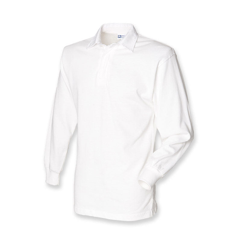 Front Row Mens Long Sleeve Classic Cotton Rugby Shirt