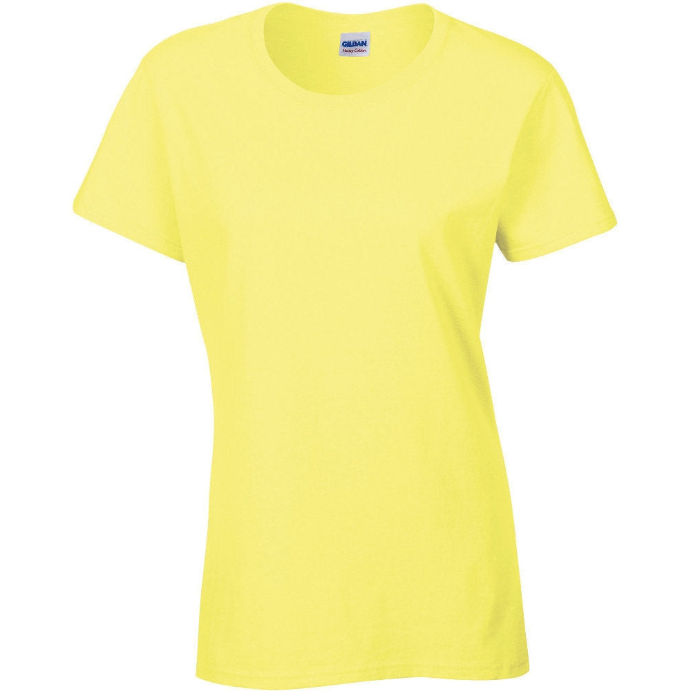 Gildan Womens Heavy Pre Shrunk Jersey Knit Cotton T Shirt