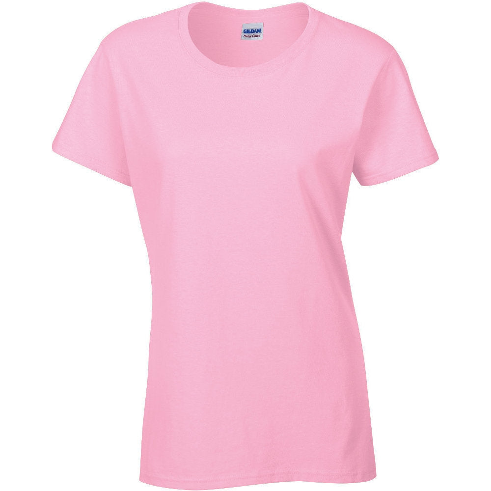 Gildan Womens Heavy Pre Shrunk Jersey Knit Cotton T Shirt