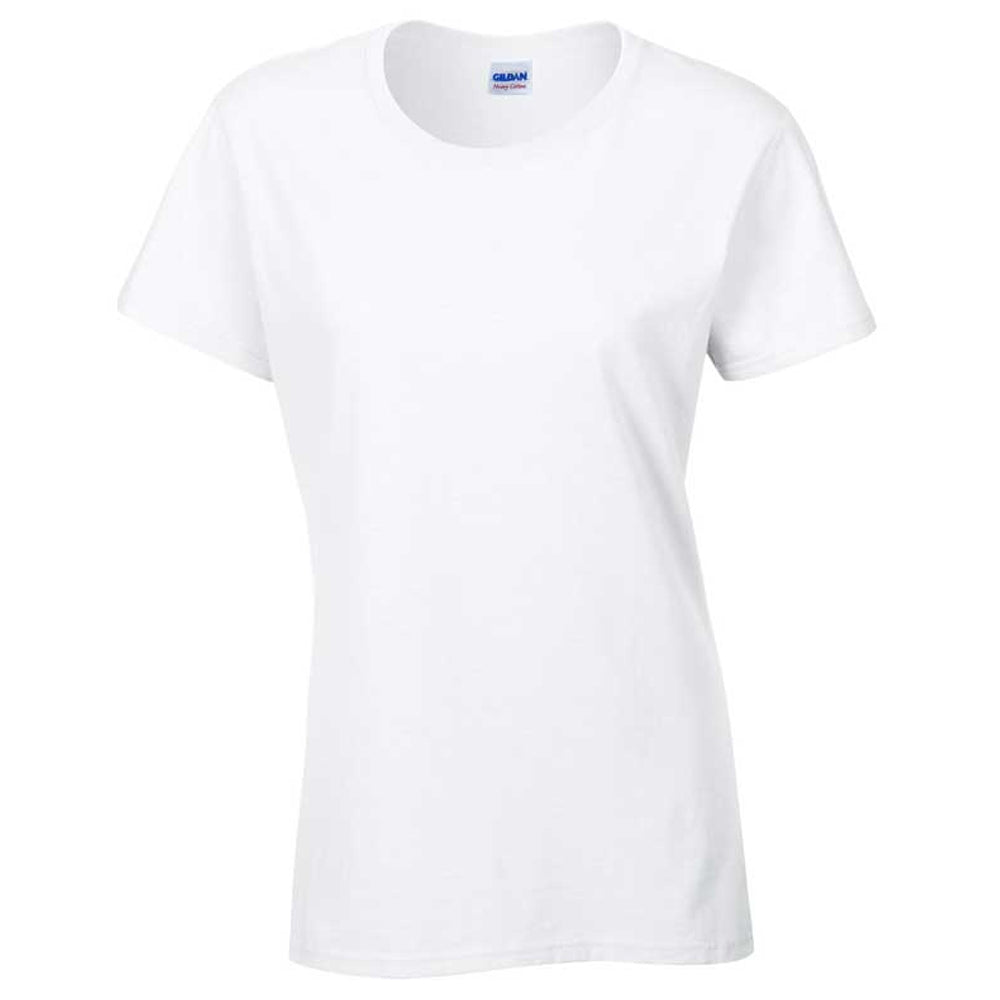 Gildan Womens Heavy Pre Shrunk Jersey Knit Cotton T Shirt