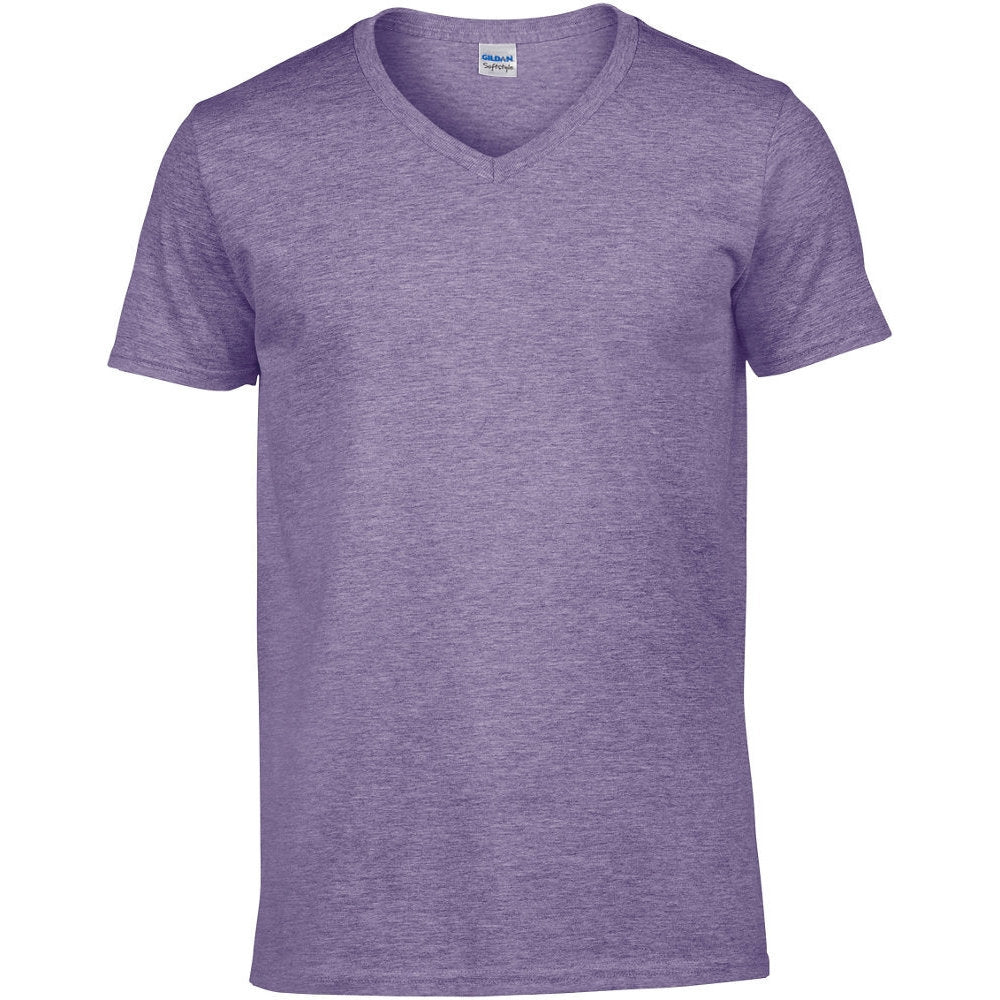 Gildan Mens Short Sleeve Softstyle V-Neck Cotton T-Shirt