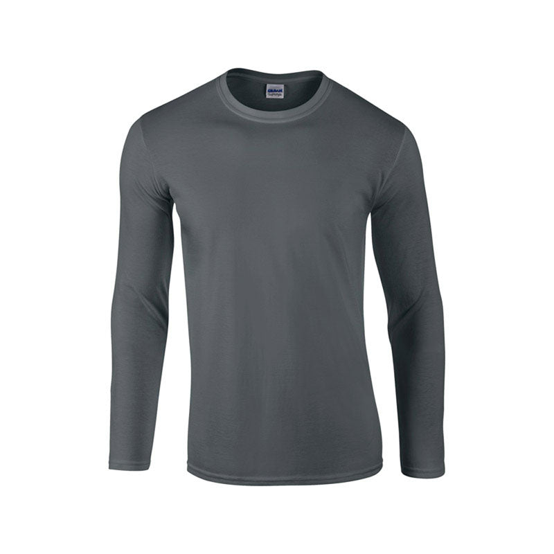 Gildan Mens Softstyle Long Sleeve Ultra Cotton Crew Neck T-Shirt