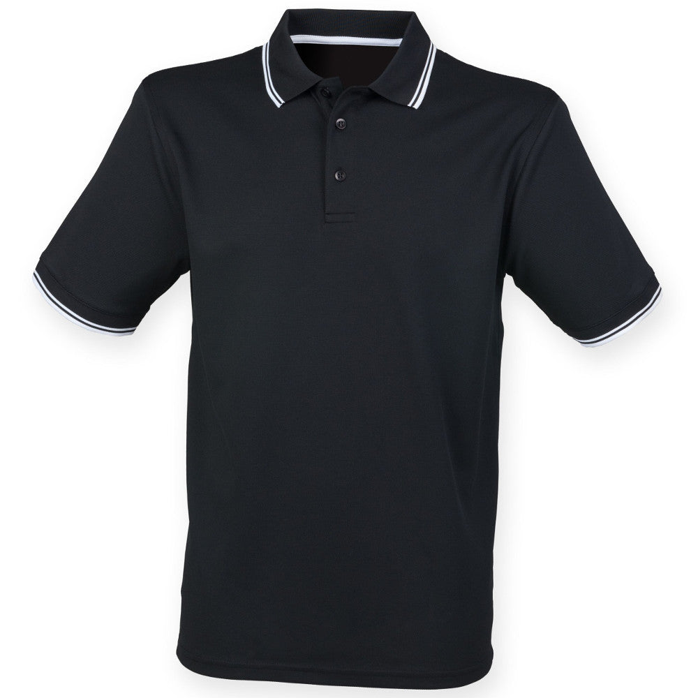 Henbury Mens Short Sleeve Coolplus Polo Shirt
