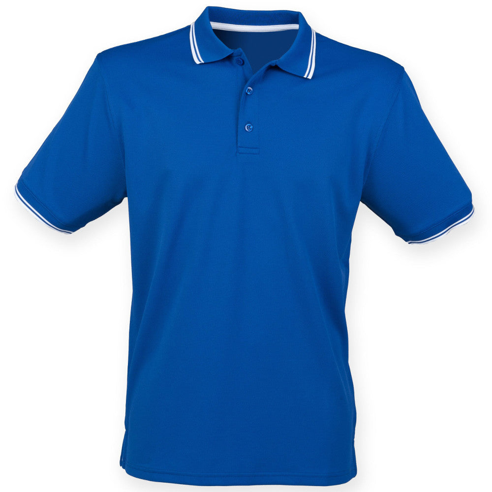 Henbury Mens Short Sleeve Coolplus Polo Shirt