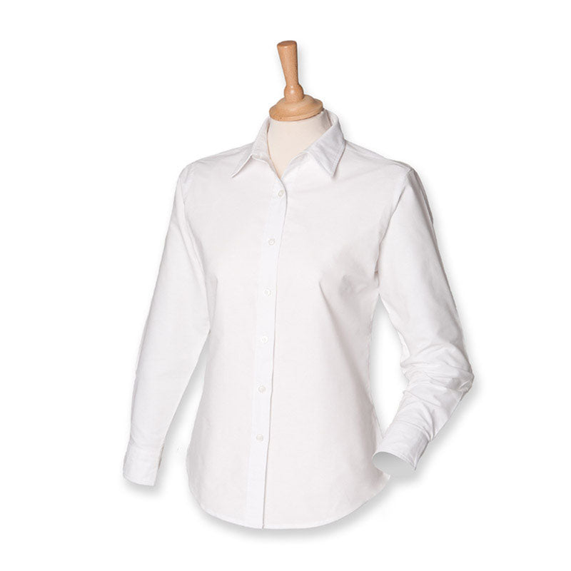 Henbury Womens Long Sleeve Classic Oxford Shirt
