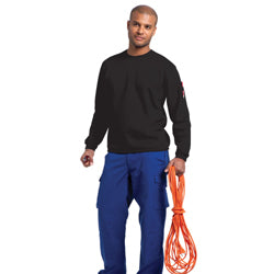 Russell Mens Workwear Crewneck Long Sleeve Sweatshirt