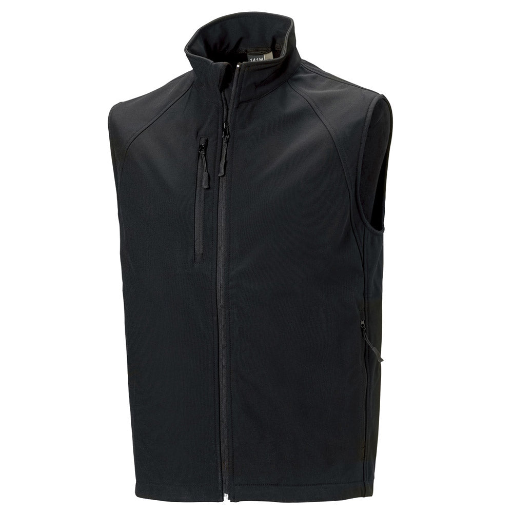 Russell Collection Mens Breathable Softshell Gilet Bodywarmer Jacket