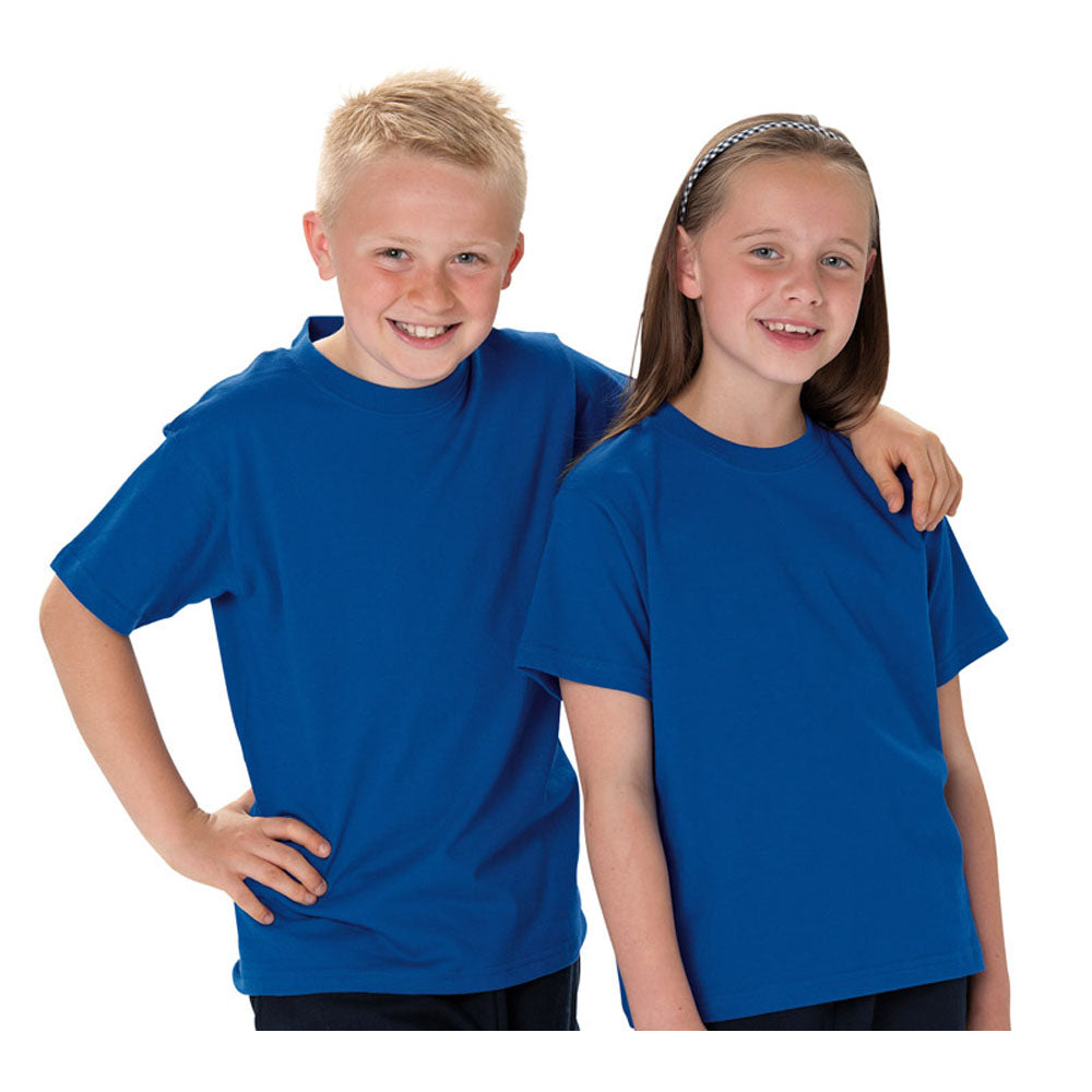 Russell Schoolgear Kids Classic Plain Colours Short Sleeve Cotton T-Shirt