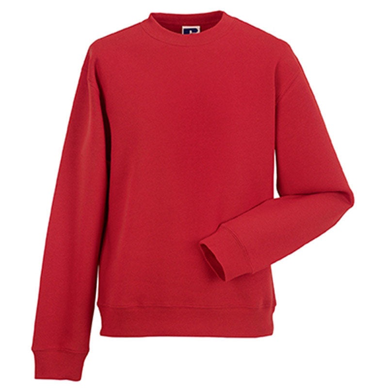 Russell Collection Mens Classic Set In Sleeve Sleeve Pullover Sweatshirt Jumper #N/A