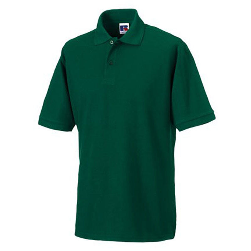 Russell Collection Hard Wearing Polycotton Mens Short Sleeve Polo Shirt #N/A