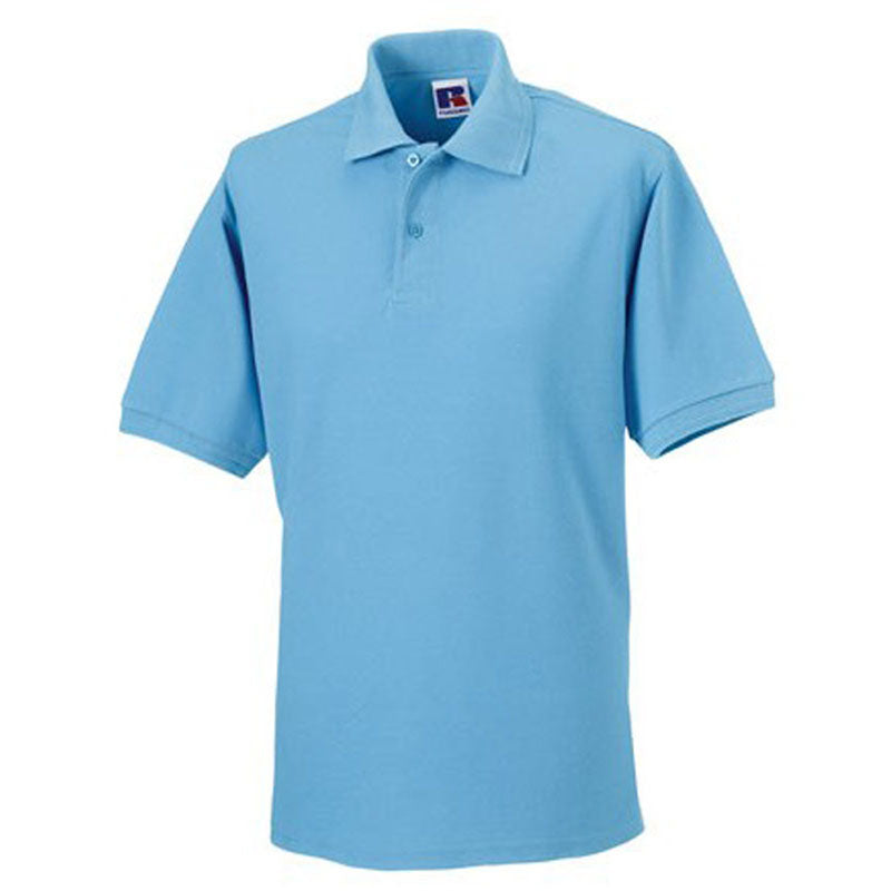 Russell Collection Hard Wearing Polycotton Mens Short Sleeve Polo Shirt #N/A