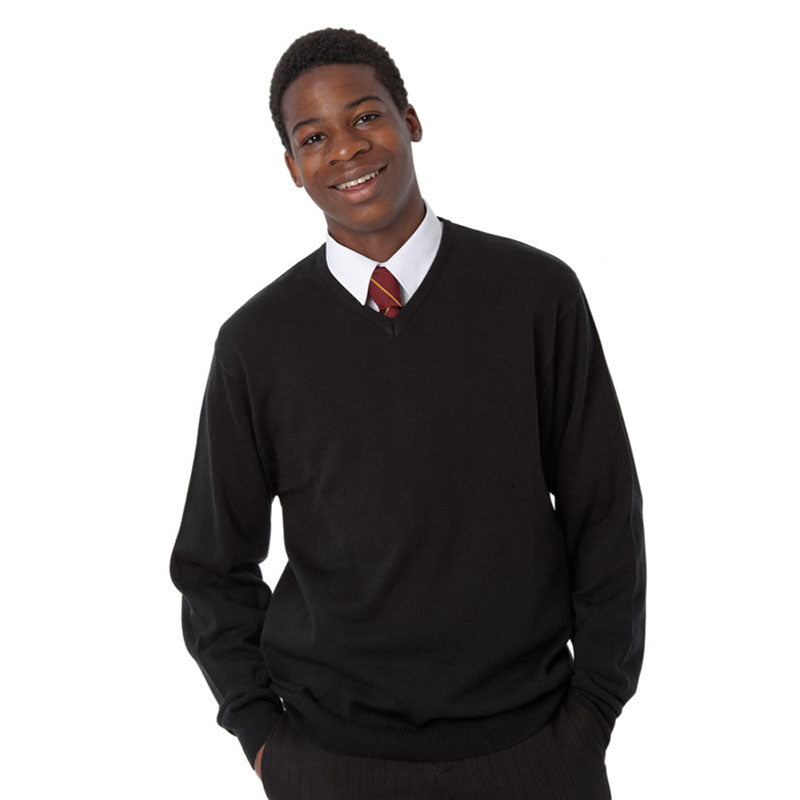 Russell Collection Mens V-neck true knit sweater