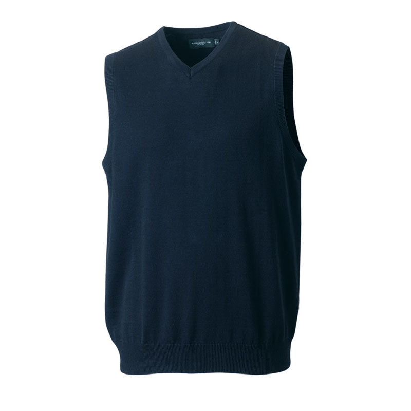Russell Collection V Neck Sleeveless Knitted Sweater