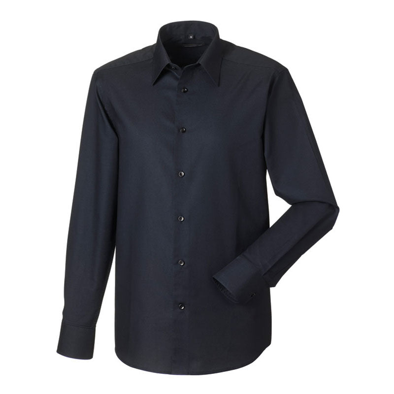 Russell Collection Long Sleeve Easycare Tailored Oxford Shirt