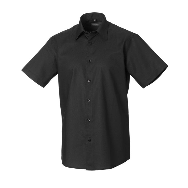 Russell Collection Short Sleeve Easycare Tailored Oxford Shirt