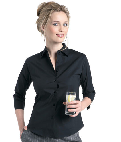 Russell Collection Ladies 3/4 sleeve fitted shirt