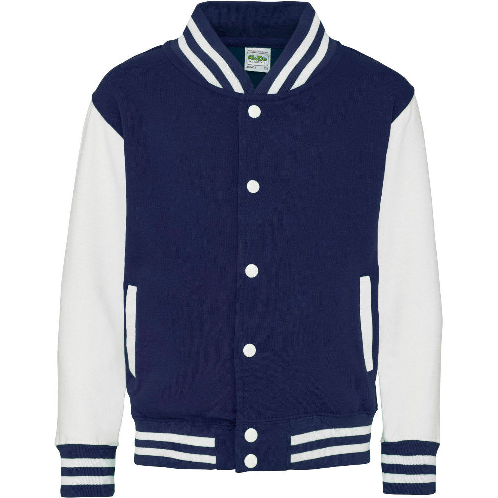 Awdis Kids Contrast Varsity Cool Colours Jacket