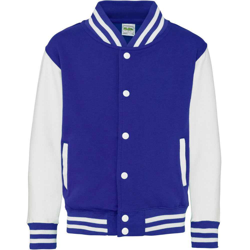 Awdis Kids Contrast Varsity Cool Colours Jacket