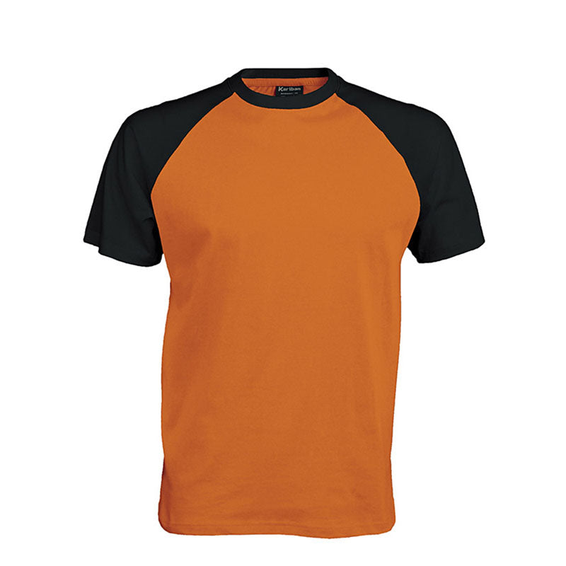 Kariban Mens Colours short sleeved Cotton baseball Sports T-Shirt XXL - 44/46" Chest