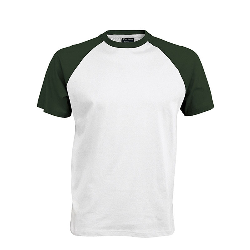 Kariban Mens Colours short sleeved Cotton baseball Sports T-Shirt XXL - 44/46" Chest