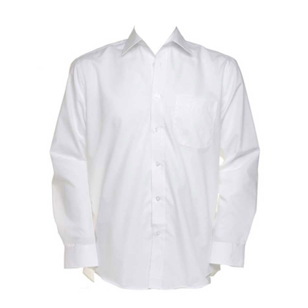 Kustom Kit Mens Business Colours Long Sleeved Tailored Fit Work Shirt