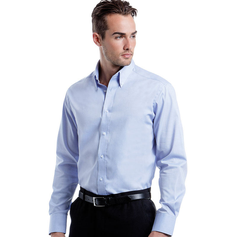 Kustom Kit Mens Tailored Fit Premium Oxford Shirt Long Sleeve