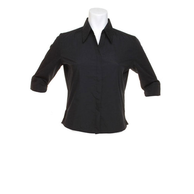 Kustom Kit Womens Continental Blouse 3/4 Sleeved Shirt