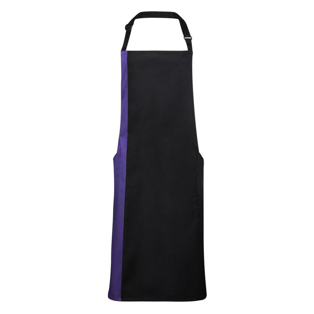 Premier Mens & Womens/Ladies Contrast Polycotton Hospitality Bib Apron