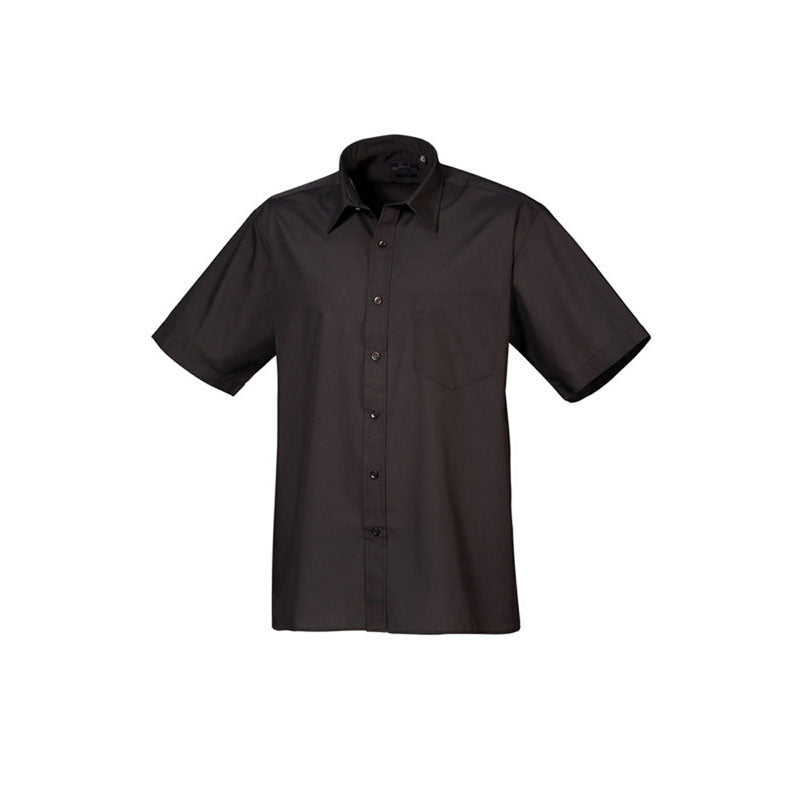 Premier Mens Short Sleeve Polycotton Poplin Formal Corporate Shirt