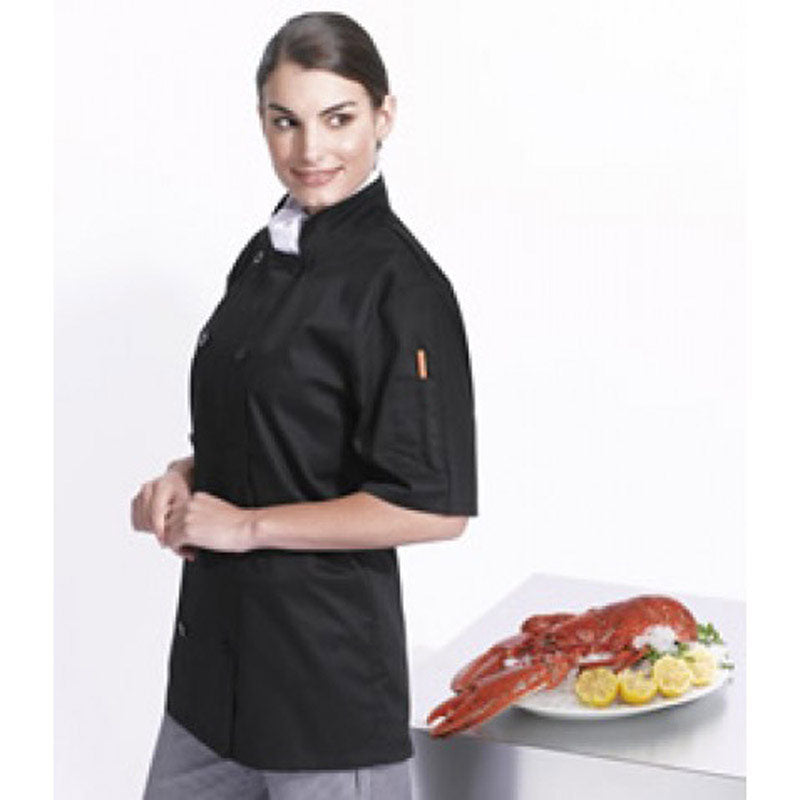 Premier Mens Short Sleeved Polycotton Workwear Uniform Chef Jacket