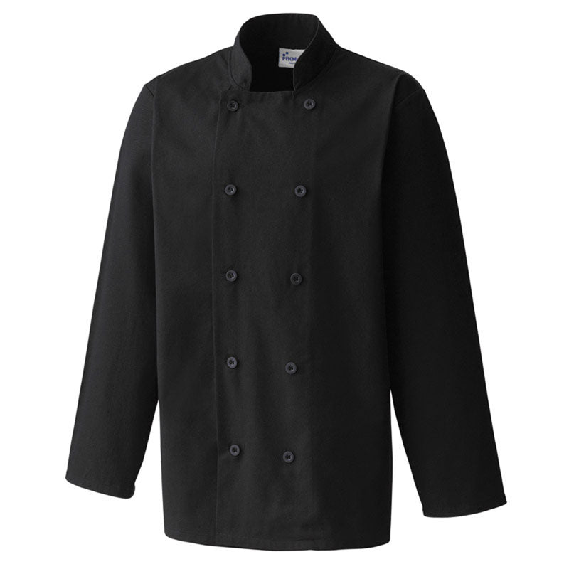 Premier Mens Long Sleeved Polycotton Workwear Uniform Chef Jacket