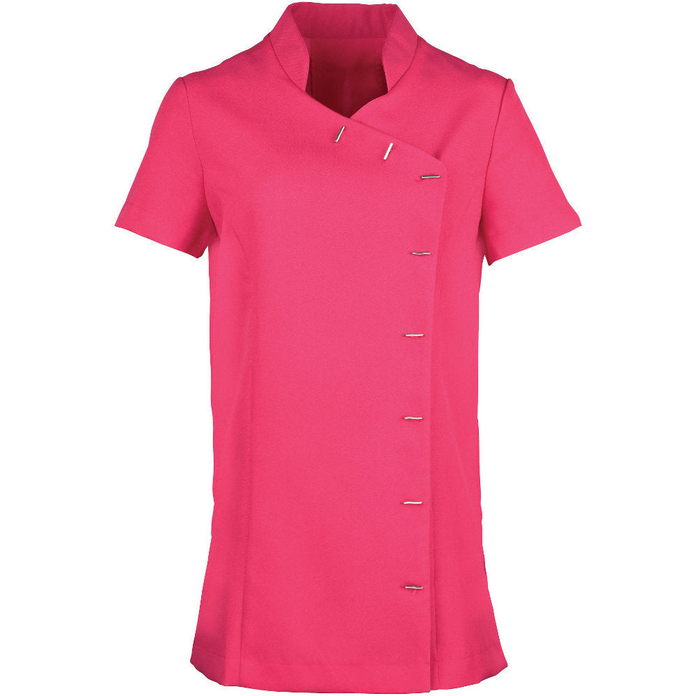 Premier Womens Ladies Orchid Beauty & Spa Mandarin Collar Tunic Top
