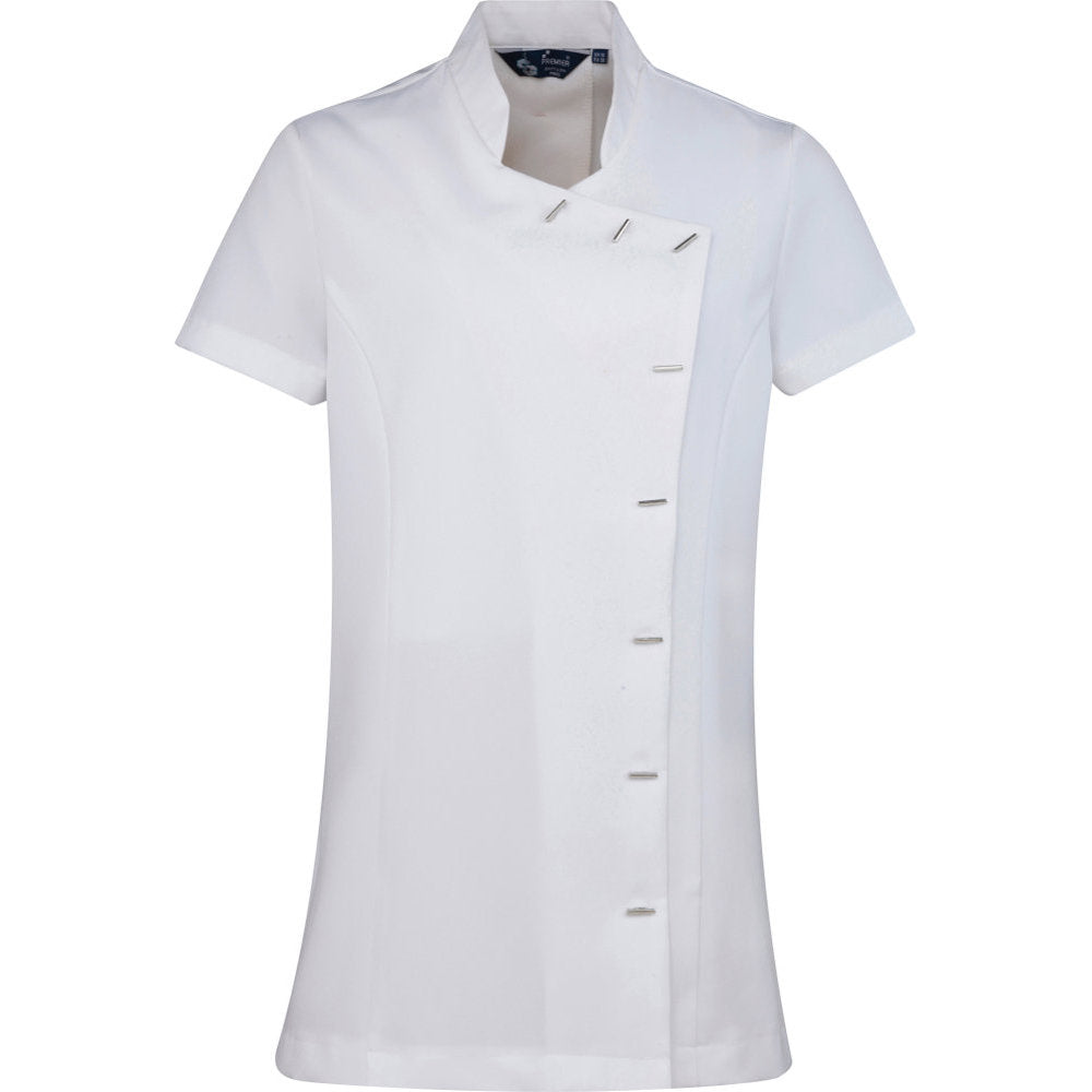 Premier Womens Ladies Orchid Beauty & Spa Mandarin Collar Tunic Top