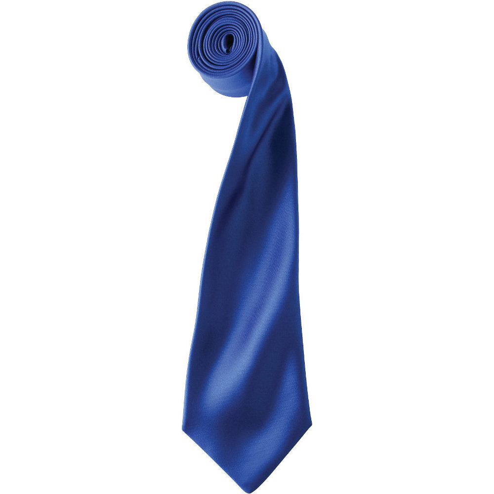 Premier Mens Colours' Satin Tie Full Length Corporate Uniform Necktie