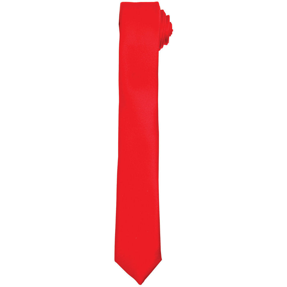 Premier Mens Slim Tie Thin Full Length Corporate Uniform Necktie