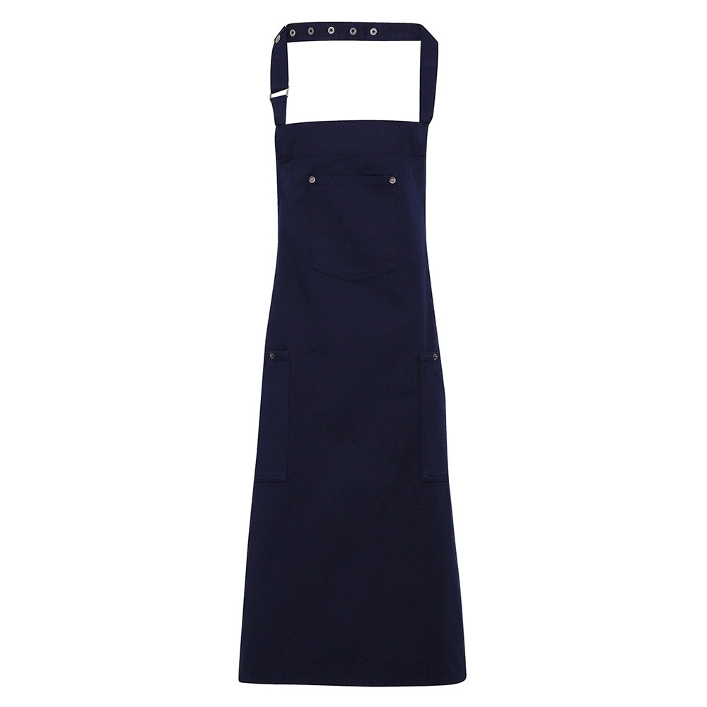 Premier Mens Chino Style Cotton Long Length Full Bib Apron