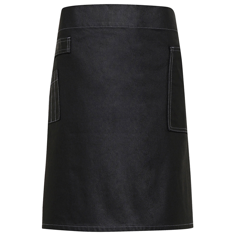 Premier Mens Division Waxed Look Durable Denim Waist Apron