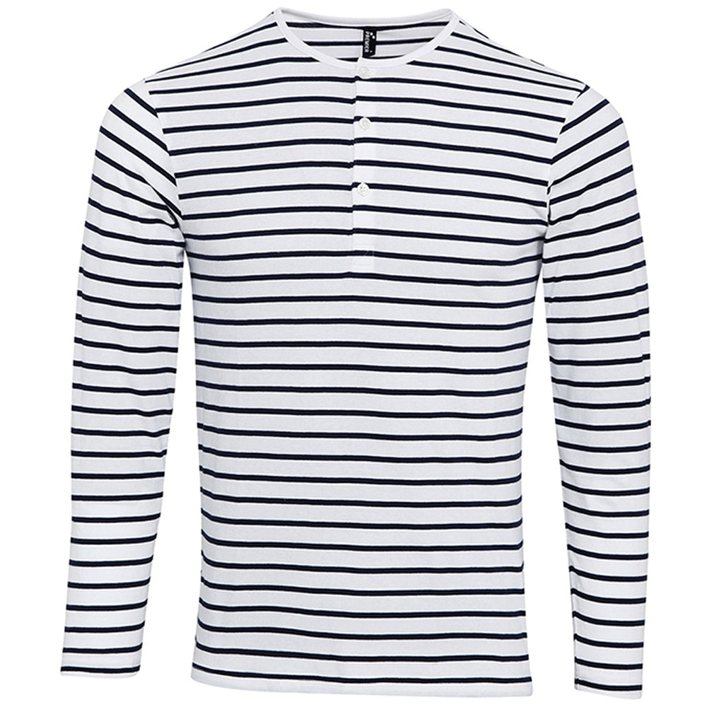 Premier Mens Long John Roll Up Long Sleeve Casual T Shirt