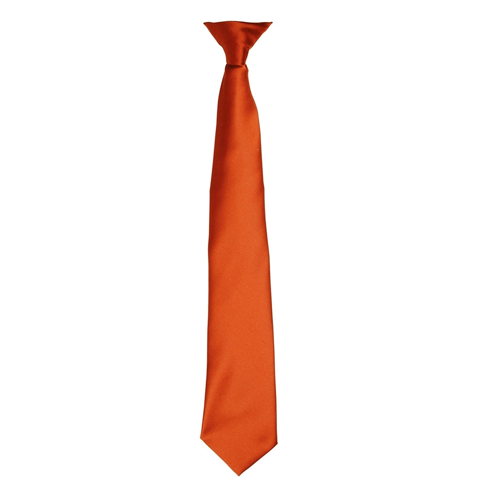 Premier Mens Colours Satin Woven Clip On Easy Wear Work Tie