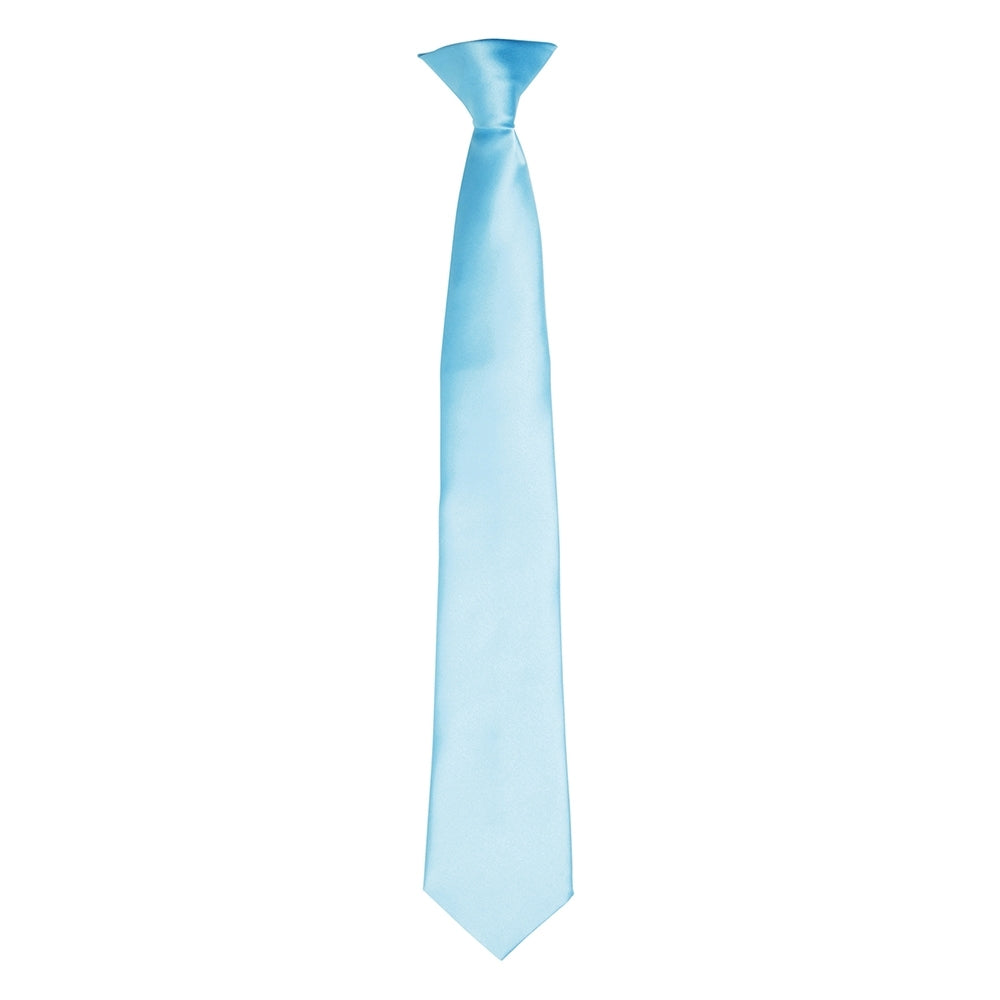Premier Mens Colours Satin Woven Clip On Easy Wear Work Tie