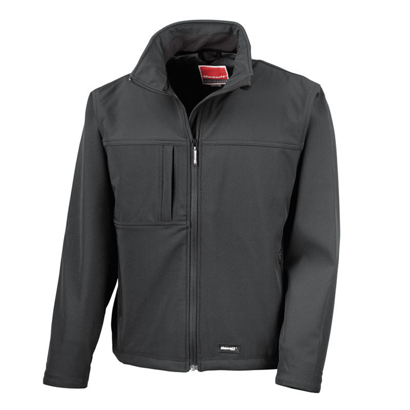 Result Mens Classic Windproof Showerproof Breathable Soft Shell Jacket
