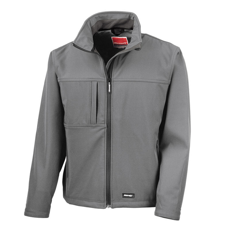 Result Mens Classic Windproof Showerproof Breathable Soft Shell Jacket