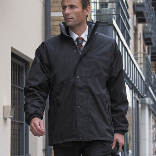 Result Mens Reversible Stormproof Waterproof Coat Fleece Jacket