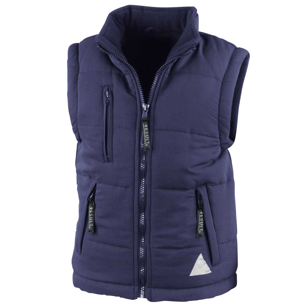 Result Junior Childrens Boys and Girls Hooded Windproof Bodywarmer Gilet