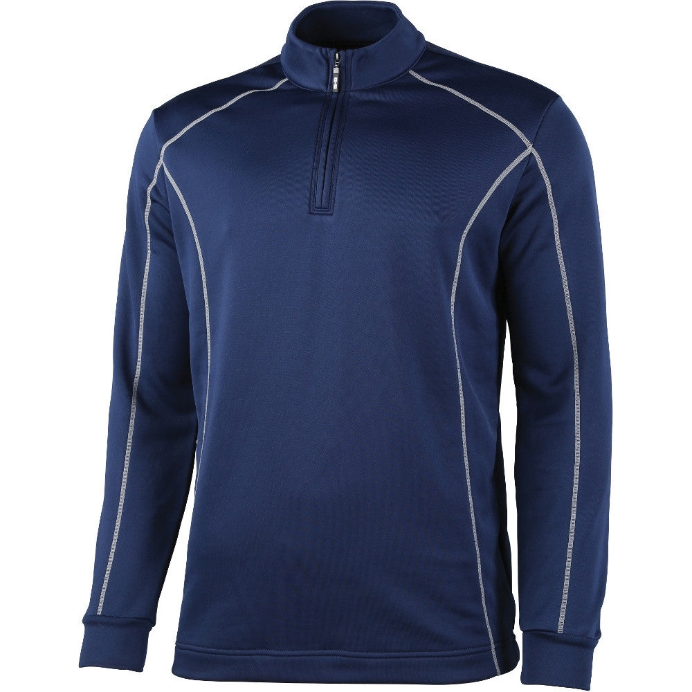 Rhino Mens Seville ¼ Zip Breathable Mid Layer Running Top