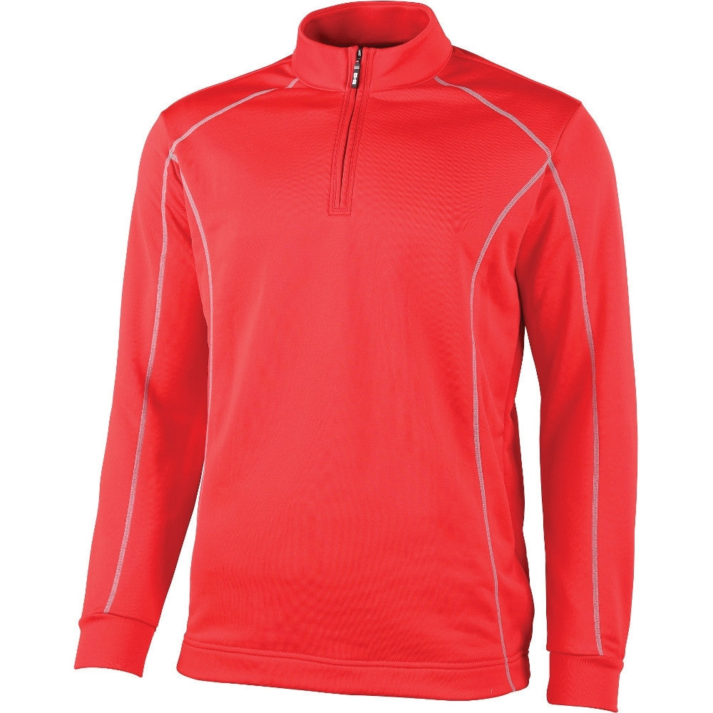 Rhino Mens Seville ¼ Zip Breathable Mid Layer Running Top